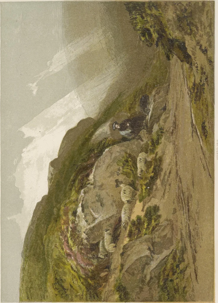 An illustration from The theory and practice of landscape painting in water-colours illustrated by a series of twenty-six drawings and diagrams in colours and numerous woodcuts, 1885, leaf 270