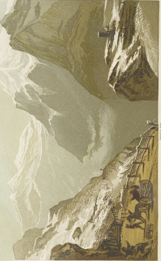 An illustration from The theory and practice of landscape painting in water-colours illustrated by a series of twenty-six drawings and diagrams in colours and numerous woodcuts, 1885, leaf 319
