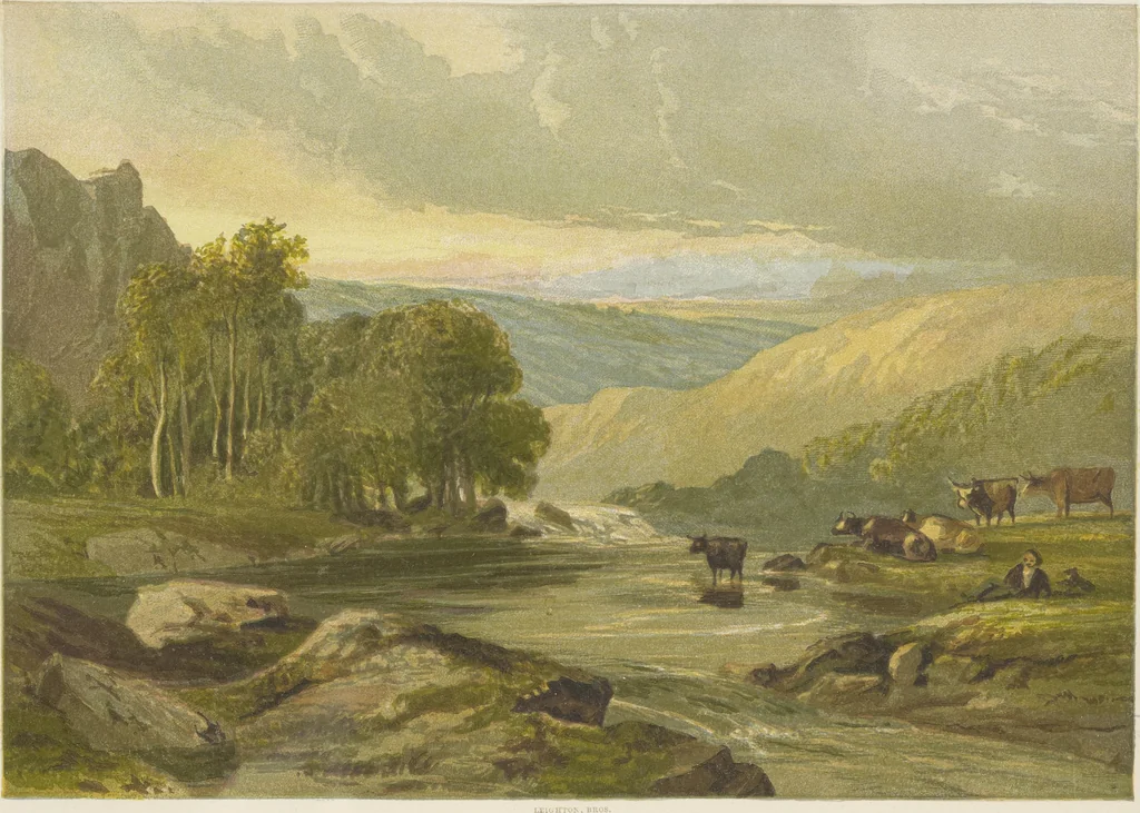 An illustration from The theory and practice of landscape painting in water-colours illustrated by a series of twenty-six drawings and diagrams in colours and numerous woodcuts, 1885, leaf 327