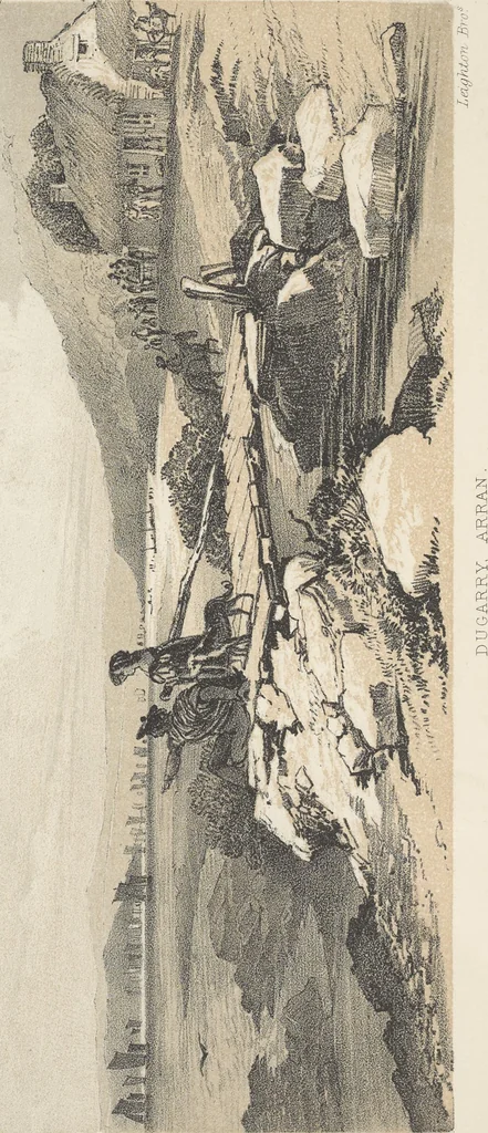 An illustration from The theory and practice of landscape painting in water-colours illustrated by a series of twenty-six drawings and diagrams in colours and numerous woodcuts, 1885, leaf 95