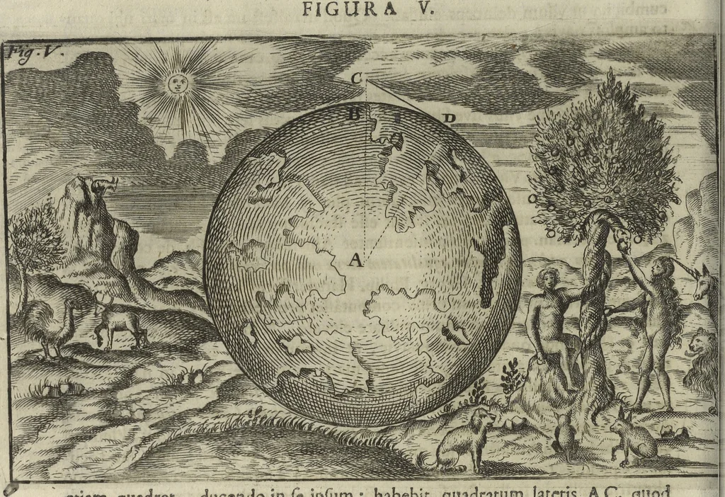 An illustration from Oculus artificialis teledioptricus, sive, Telescopium : ex abditis rerum naturalium & artificialium principiis protractum novâ methodo, eâque solidâ explicatum ac comprimis è triplici fundamento physico seu naturali, mathematico dioptrico et mechanico, seu practico stabilitum ..., 1685, leaf 81