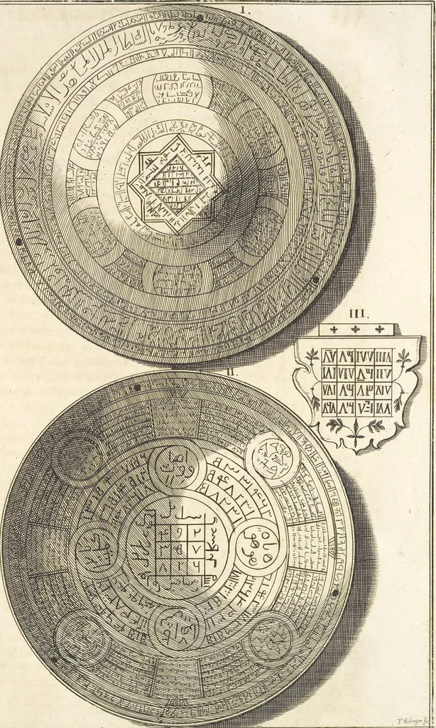 An illustration from Le cabinet de la Bibliotheque de Sainte Genevieve : divisé en deux parties : contenant les antiquitez de la réligion des chrétiens, des Egyptiens, & des Romains; des tombeaux, des poids & des médailles; de monnoyes, des pierres antiques gravées, & des mineraux ..., 1692, leaf 222
