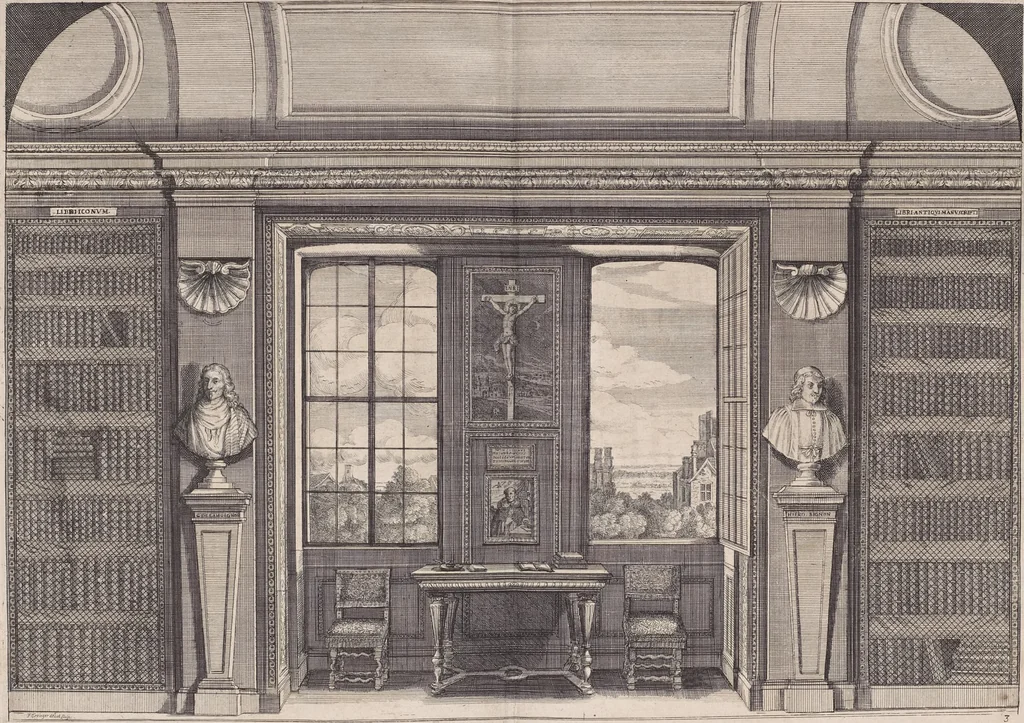 An illustration from Le cabinet de la Bibliotheque de Sainte Genevieve : divisé en deux parties : contenant les antiquitez de la réligion des chrétiens, des Egyptiens, & des Romains; des tombeaux, des poids & des médailles; de monnoyes, des pierres antiques gravées, & des mineraux ..., 1692, leaf 26