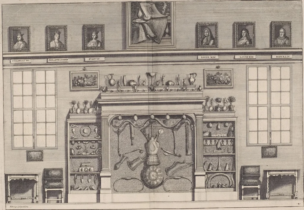 An illustration from Le cabinet de la Bibliotheque de Sainte Genevieve : divisé en deux parties : contenant les antiquitez de la réligion des chrétiens, des Egyptiens, & des Romains; des tombeaux, des poids & des médailles; de monnoyes, des pierres antiques gravées, & des mineraux ..., 1692, leaf 30