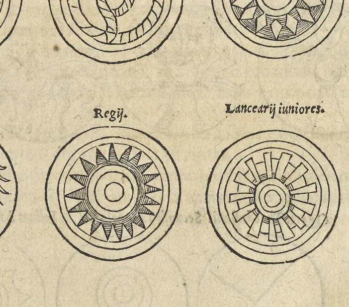 An illustration from Caesar Avgvstvs, sive, Historiae imperatorvm Caesarvmqve romanorvm ex antiqvis nvmismatibvs restitvtae liber secvndvs : acessit Caesaris Avgvsti vita et res gestae, 1574, leaf 350