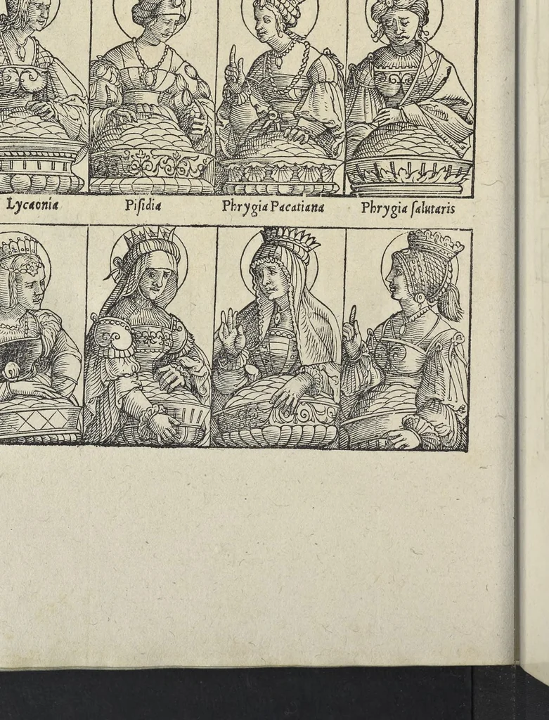 An illustration from Caesar Avgvstvs, sive, Historiae imperatorvm Caesarvmqve romanorvm ex antiqvis nvmismatibvs restitvtae liber secvndvs : acessit Caesaris Avgvsti vita et res gestae, 1574, leaf 385