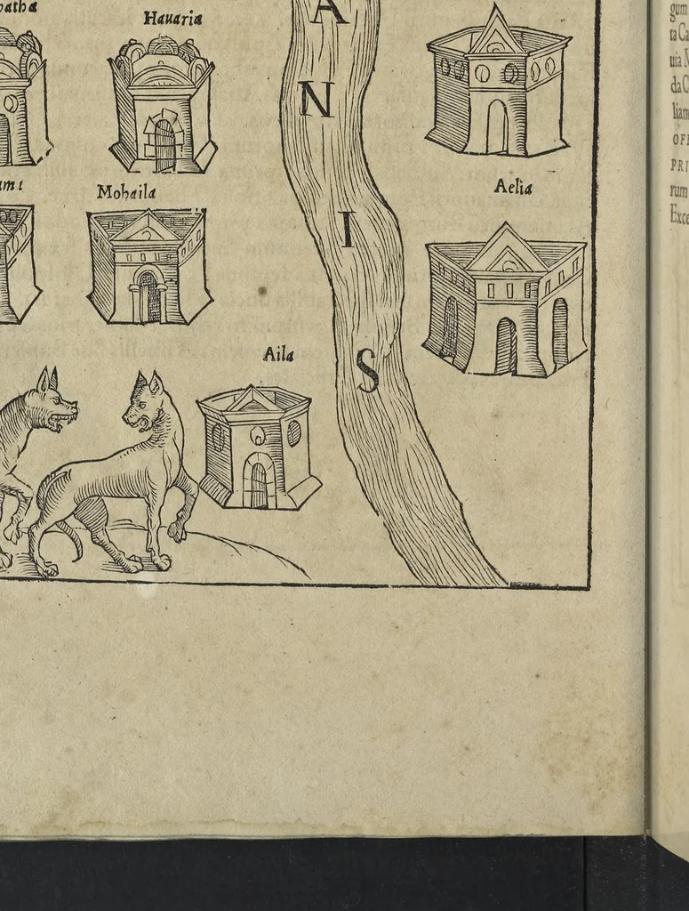 An illustration from Caesar Avgvstvs, sive, Historiae imperatorvm Caesarvmqve romanorvm ex antiqvis nvmismatibvs restitvtae liber secvndvs : acessit Caesaris Avgvsti vita et res gestae, 1574, leaf 397