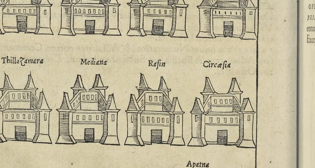 An illustration from Caesar Avgvstvs, sive, Historiae imperatorvm Caesarvmqve romanorvm ex antiqvis nvmismatibvs restitvtae liber secvndvs : acessit Caesaris Avgvsti vita et res gestae, 1574, leaf 405