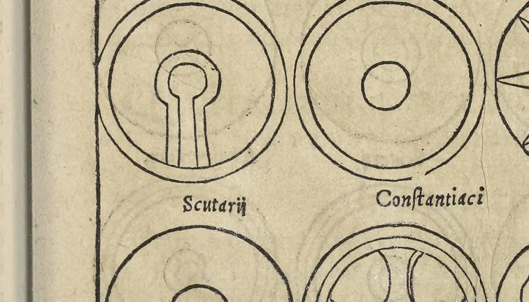 An illustration from Caesar Avgvstvs, sive, Historiae imperatorvm Caesarvmqve romanorvm ex antiqvis nvmismatibvs restitvtae liber secvndvs : acessit Caesaris Avgvsti vita et res gestae, 1574, leaf 440