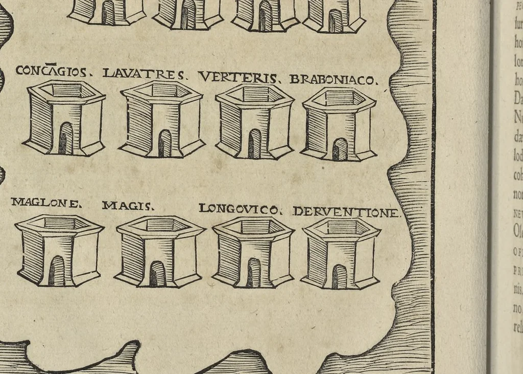 An illustration from Caesar Avgvstvs, sive, Historiae imperatorvm Caesarvmqve romanorvm ex antiqvis nvmismatibvs restitvtae liber secvndvs : acessit Caesaris Avgvsti vita et res gestae, 1574, leaf 497