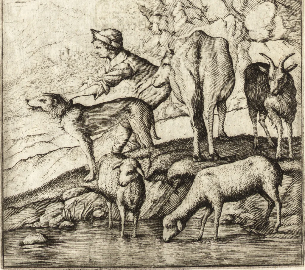 An illustration from La carta del nauegar pitoresco : dialogo tra vn senator venetian deletante, e vn professor de pitura, soto nome d'ecelenza, e de compare ..., 1660, leaf 638
