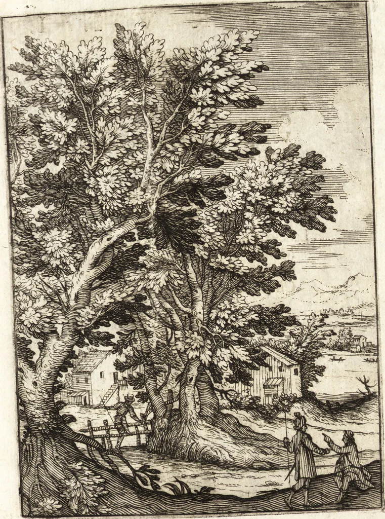 An illustration from La carta del nauegar pitoresco : dialogo tra vn senator venetian deletante, e vn professor de pitura, soto nome d'ecelenza, e de compare ..., 1660, leaf 640