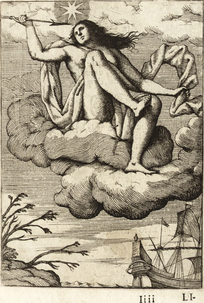 An illustration from La carta del nauegar pitoresco : dialogo tra vn senator venetian deletante, e vn professor de pitura, soto nome d'ecelenza, e de compare ..., 1660, leaf 644
