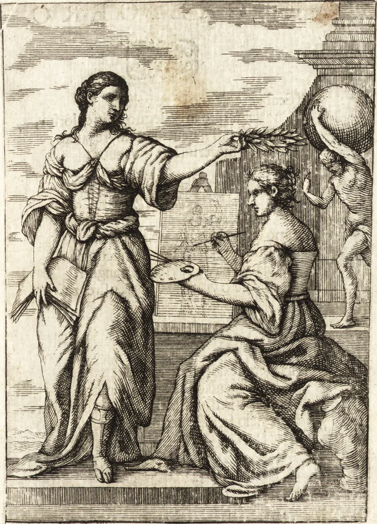 An illustration from La carta del nauegar pitoresco : dialogo tra vn senator venetian deletante, e vn professor de pitura, soto nome d'ecelenza, e de compare ..., 1660, leaf 652
