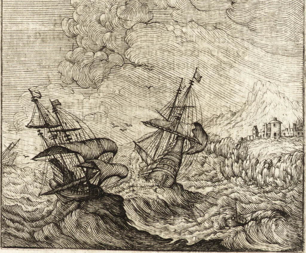 An illustration from La carta del nauegar pitoresco : dialogo tra vn senator venetian deletante, e vn professor de pitura, soto nome d'ecelenza, e de compare ..., 1660, leaf 666