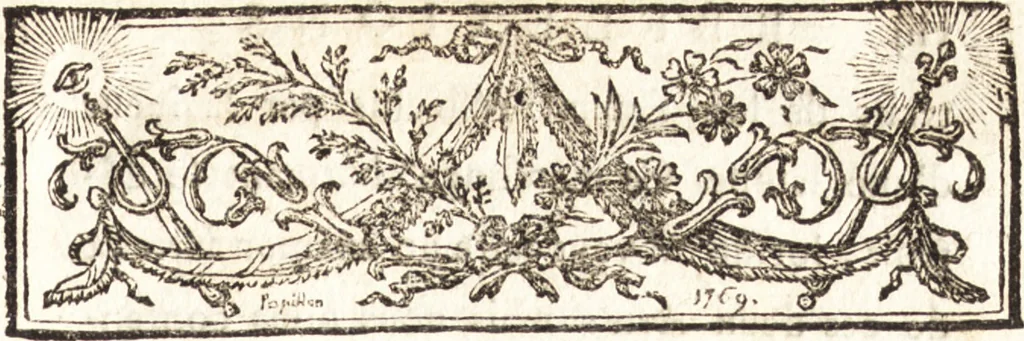 An illustration from Catalogue raisonné des tableaux, dessins, estampes, figures de bronze & de marbre, & morceaux d'histoire naturelle, qui composoient le cabinet de feu M. Poullain, receveur général des domaines du roi : suivi d'un abrégé historique de la vie des peintres dont les ouvrages formoient cette collection, 1780, leaf 10