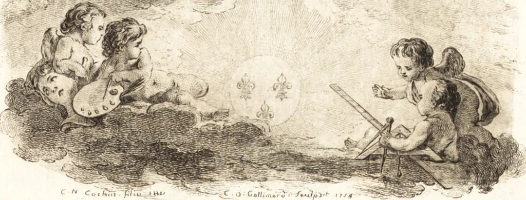 An illustration from Catalogue raisonné des tableaux du roy : avec un abrégé de la vie des peintres, fait par ordre de Sa Majeste, 1752, leaf 223