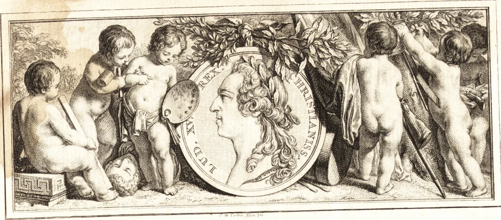 An illustration from Catalogue raisonné des tableaux du roy : avec un abrégé de la vie des peintres, fait par ordre de Sa Majeste, 1752, leaf 6