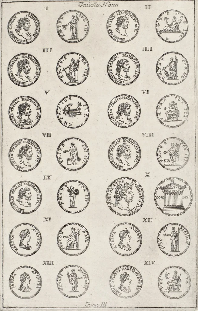 An illustration from I cesari in oro : raccolti nel Farnese museo, e pubblicati colle loro congrue interpretazioni, 1694, leaf 171