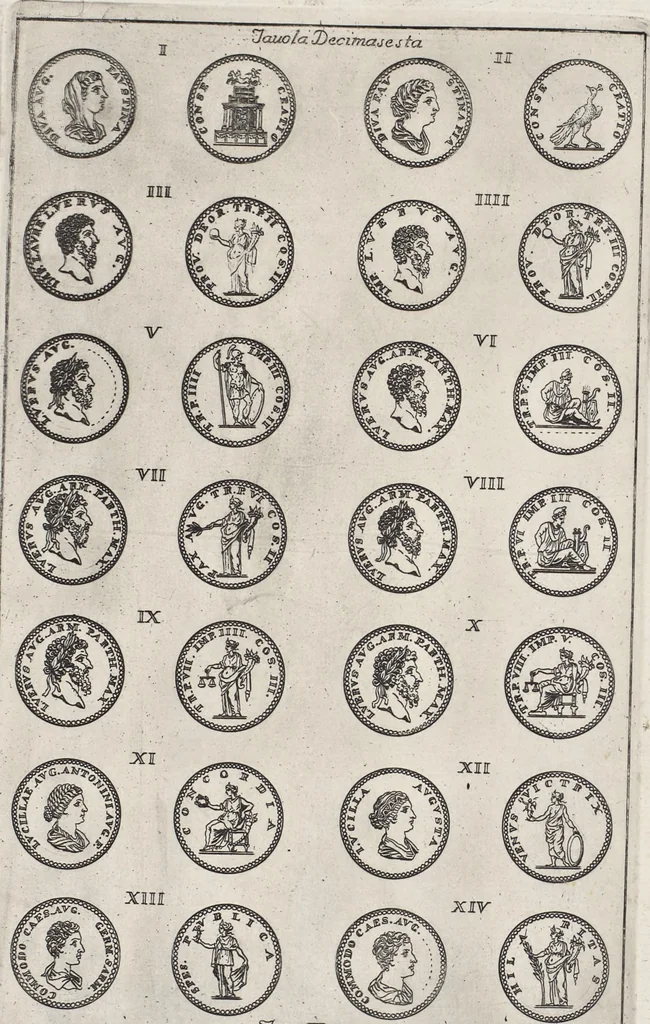 An illustration from I cesari in oro : raccolti nel Farnese museo, e pubblicati colle loro congrue interpretazioni, 1694, leaf 309