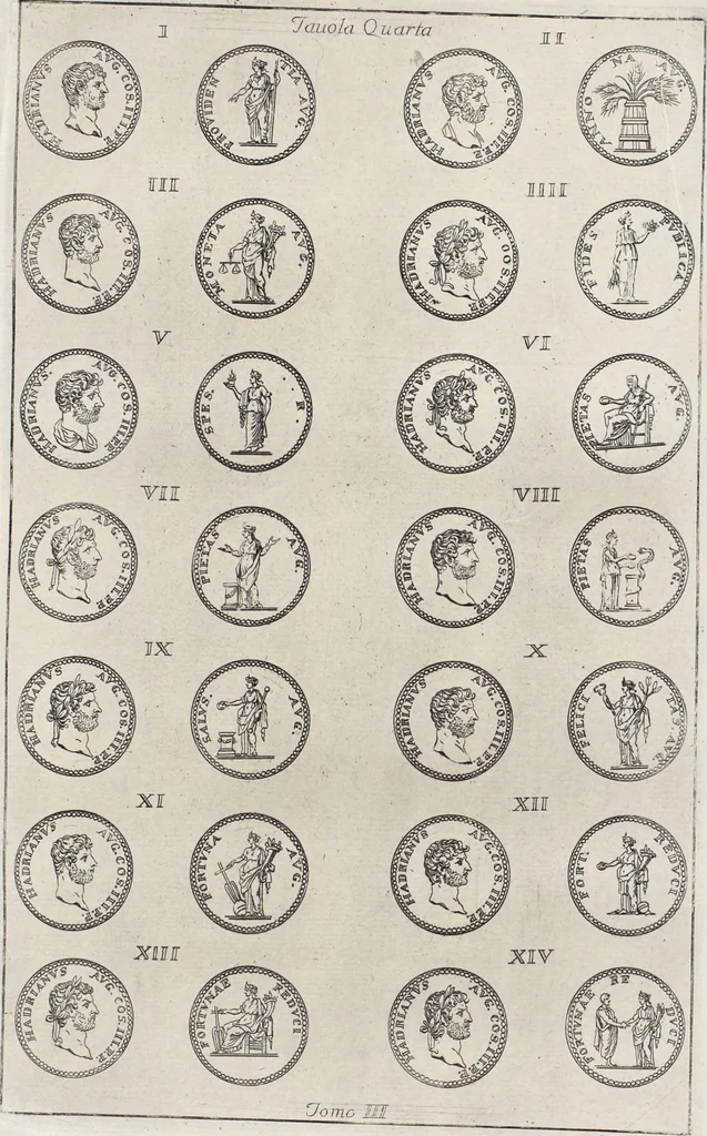 An illustration from I cesari in oro : raccolti nel Farnese museo, e pubblicati colle loro congrue interpretazioni, 1694, leaf 79