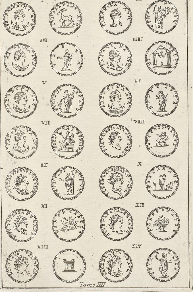 An illustration from I cesari in oro : raccolti nel Farnese museo, e pubblicati colle loro congrue interpretazioni, 1694, leaf 267