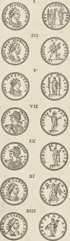 An illustration from I cesari in oro : raccolti nel Farnese museo, e pubblicati colle loro congrue interpretazioni, 1694, leaf 313