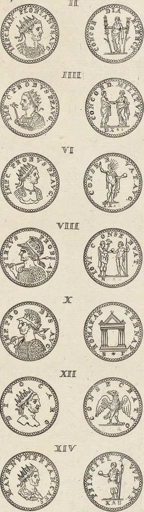 An illustration from I cesari in oro : raccolti nel Farnese museo, e pubblicati colle loro congrue interpretazioni, 1694, leaf 313