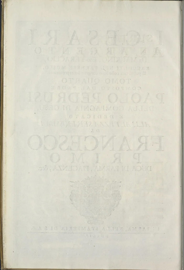 An illustration from I cesari in oro : raccolti nel Farnese museo, e pubblicati colle loro congrue interpretazioni, 1694, leaf 7
