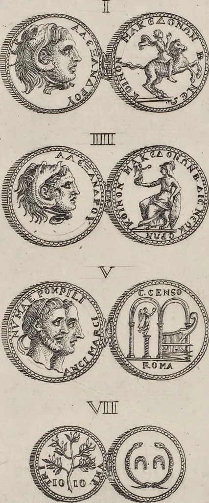 An illustration from I cesari in oro : raccolti nel Farnese museo, e pubblicati colle loro congrue interpretazioni, 1694, leaf 153