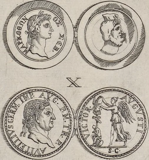 An illustration from I cesari in oro : raccolti nel Farnese museo, e pubblicati colle loro congrue interpretazioni, 1694, leaf 357