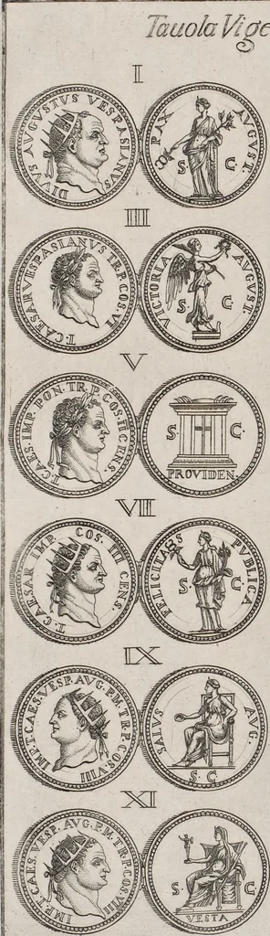 An illustration from I cesari in oro : raccolti nel Farnese museo, e pubblicati colle loro congrue interpretazioni, 1694, leaf 408