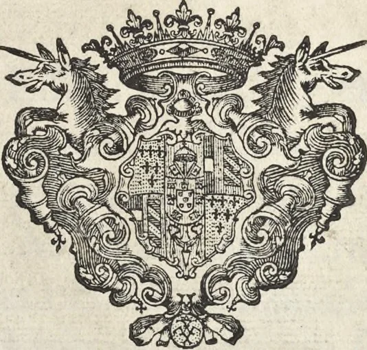 An illustration from I cesari in oro : raccolti nel Farnese museo, e pubblicati colle loro congrue interpretazioni, 1694, leaf 6