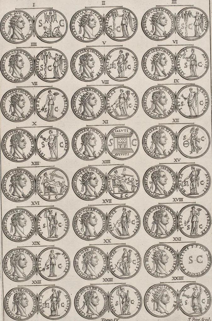 An illustration from I cesari in oro : raccolti nel Farnese museo, e pubblicati colle loro congrue interpretazioni, 1694, leaf 113