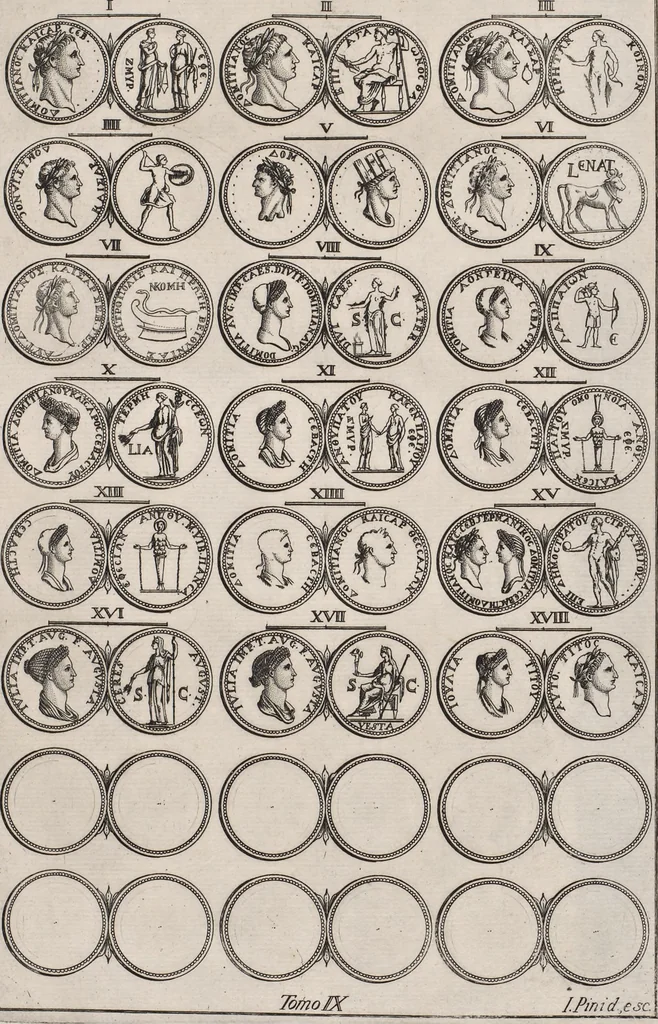 An illustration from I cesari in oro : raccolti nel Farnese museo, e pubblicati colle loro congrue interpretazioni, 1694, leaf 285