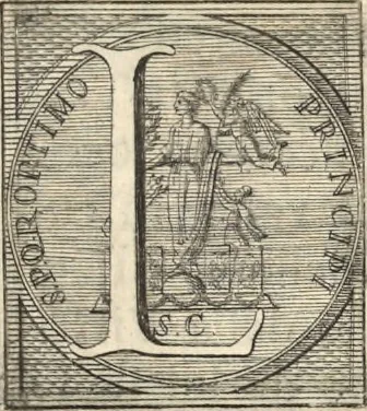 An illustration from I cesari in oro : raccolti nel Farnese museo, e pubblicati colle loro congrue interpretazioni, 1694, leaf 118