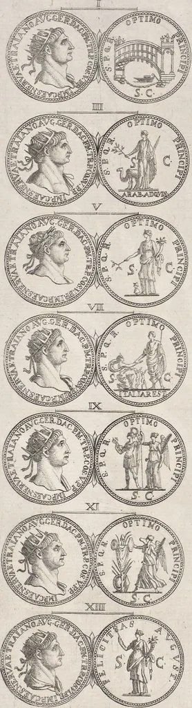 An illustration from I cesari in oro : raccolti nel Farnese museo, e pubblicati colle loro congrue interpretazioni, 1694, leaf 133