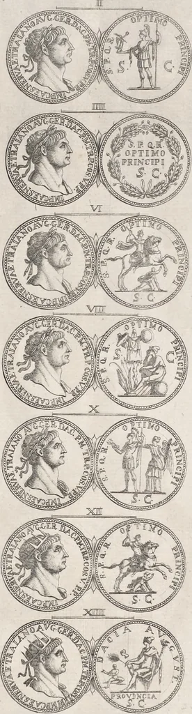 An illustration from I cesari in oro : raccolti nel Farnese museo, e pubblicati colle loro congrue interpretazioni, 1694, leaf 133