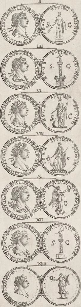 An illustration from I cesari in oro : raccolti nel Farnese museo, e pubblicati colle loro congrue interpretazioni, 1694, leaf 151