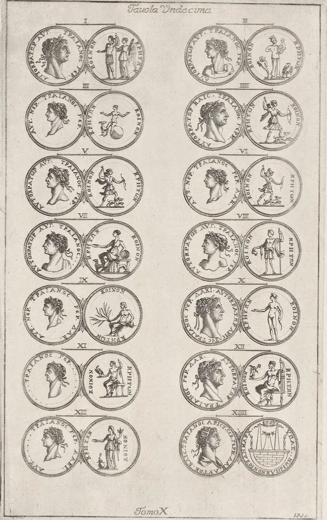 An illustration from I cesari in oro : raccolti nel Farnese museo, e pubblicati colle loro congrue interpretazioni, 1694, leaf 200