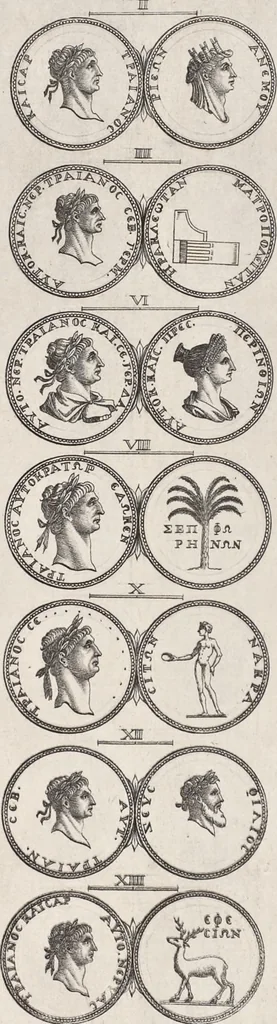 An illustration from I cesari in oro : raccolti nel Farnese museo, e pubblicati colle loro congrue interpretazioni, 1694, leaf 218