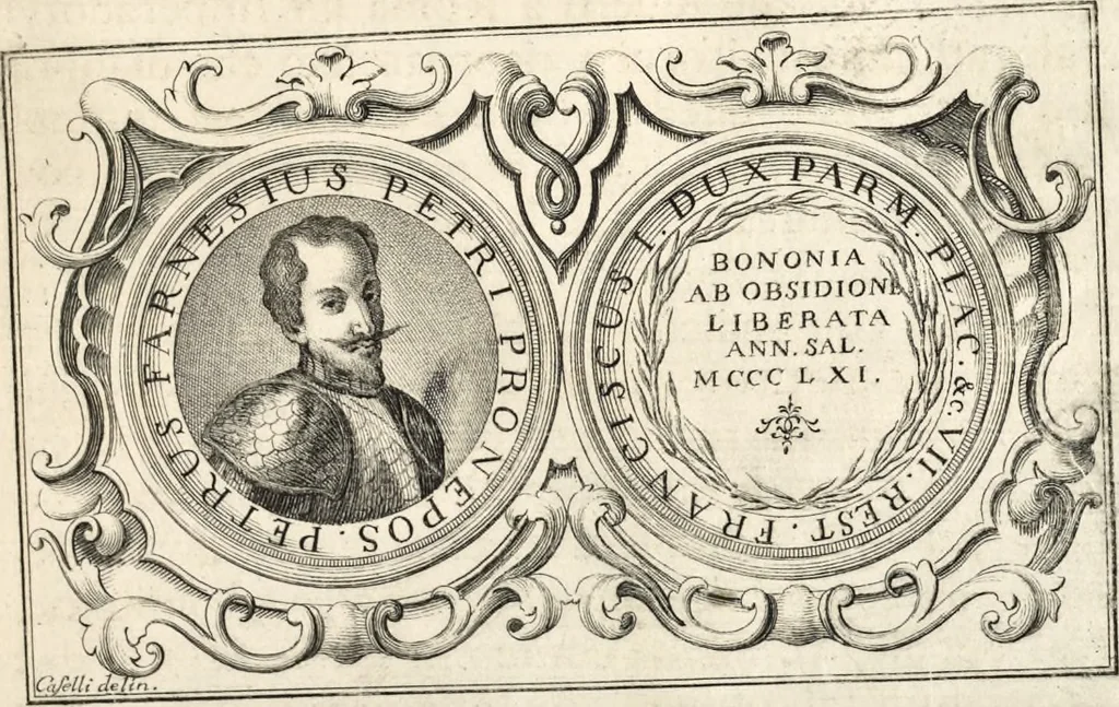 An illustration from I cesari in oro : raccolti nel Farnese museo, e pubblicati colle loro congrue interpretazioni, 1694, leaf 237