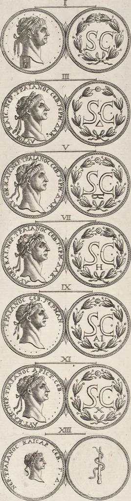 An illustration from I cesari in oro : raccolti nel Farnese museo, e pubblicati colle loro congrue interpretazioni, 1694, leaf 240