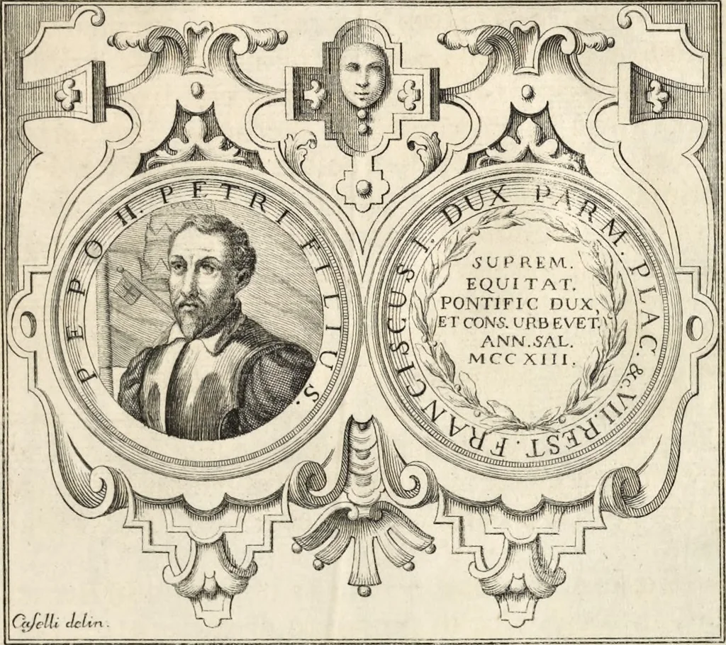 An illustration from I cesari in oro : raccolti nel Farnese museo, e pubblicati colle loro congrue interpretazioni, 1694, leaf 255
