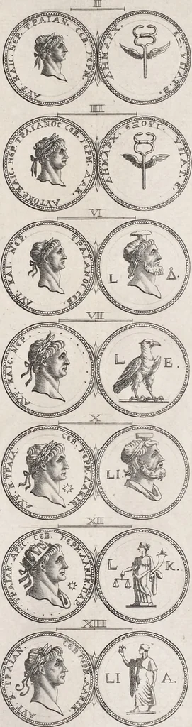 An illustration from I cesari in oro : raccolti nel Farnese museo, e pubblicati colle loro congrue interpretazioni, 1694, leaf 258
