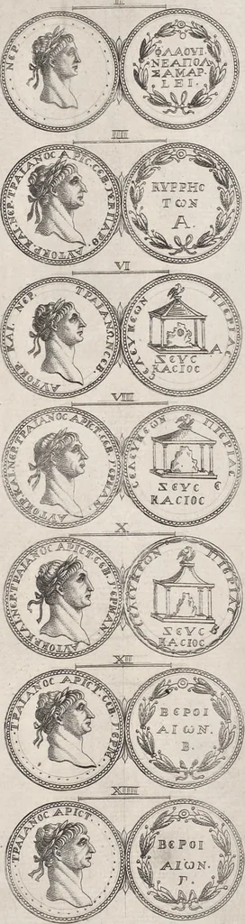 An illustration from I cesari in oro : raccolti nel Farnese museo, e pubblicati colle loro congrue interpretazioni, 1694, leaf 290
