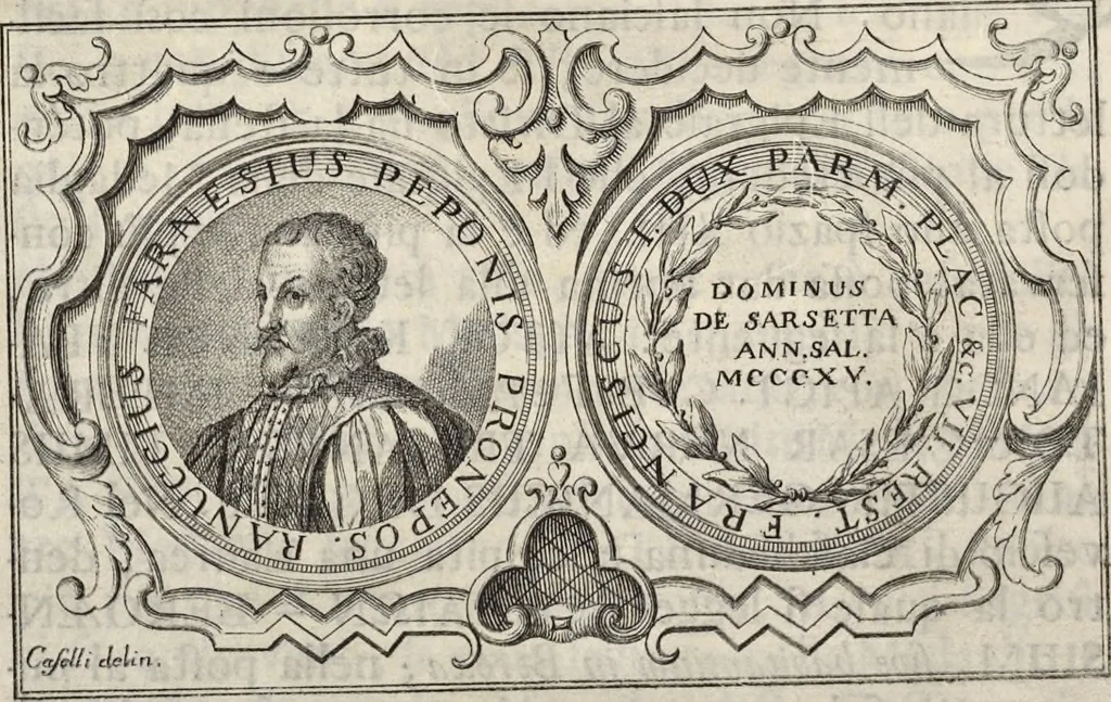 An illustration from I cesari in oro : raccolti nel Farnese museo, e pubblicati colle loro congrue interpretazioni, 1694, leaf 302