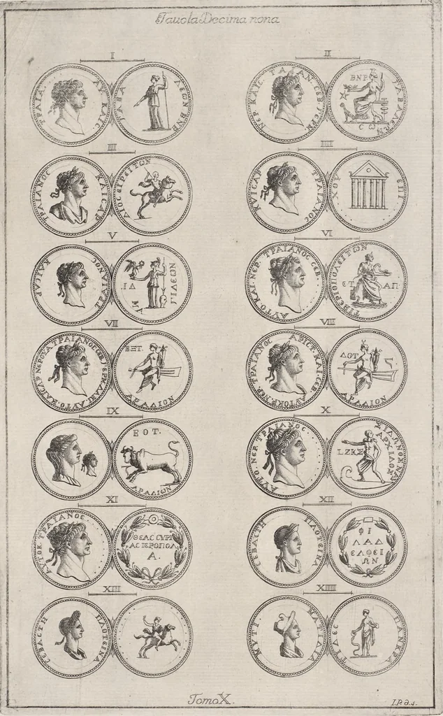 An illustration from I cesari in oro : raccolti nel Farnese museo, e pubblicati colle loro congrue interpretazioni, 1694, leaf 342