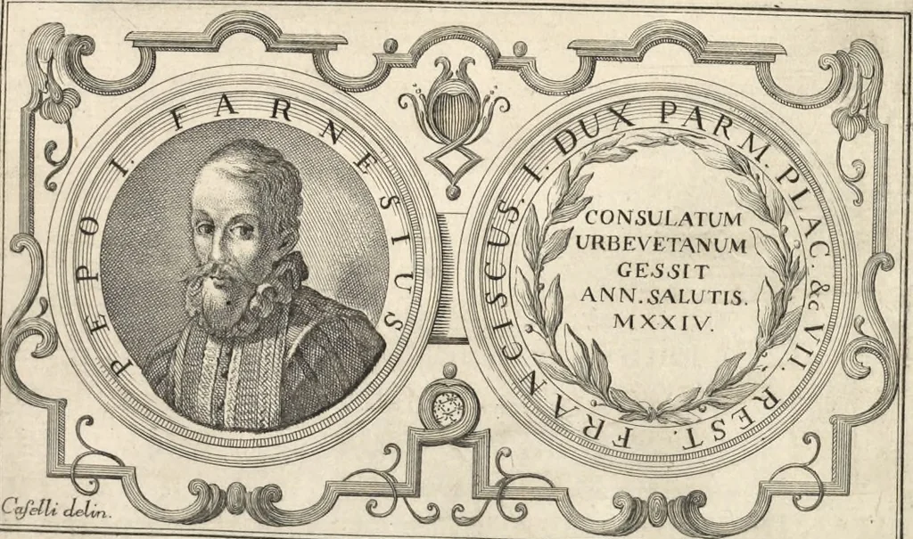 An illustration from I cesari in oro : raccolti nel Farnese museo, e pubblicati colle loro congrue interpretazioni, 1694, leaf 80
