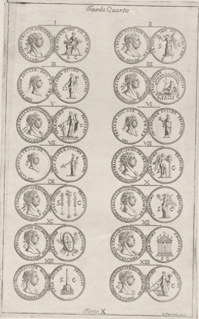 An illustration from I cesari in oro : raccolti nel Farnese museo, e pubblicati colle loro congrue interpretazioni, 1694, leaf 83